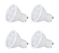 SEBSON Ampoule LED GU10 Blanc Chaud 2,5W 450lm - Classe d'Efficacité Énergétique A, Remplace 50W Halogène - Ampoule GU10 90°, Spot Encastré 230V ø50x53mm - Lot de 4
