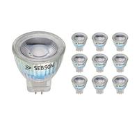 SEBSON Ampoule LED MR11 3W 220lm Blanc Chaud 2900K 12V ø35x40mm - Lot de 10