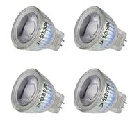 SEBSON Ampoule LED MR11 3W équivalent 20W - Lot de 4-220lm Blanc Chaud 2900K Non Dimmable - 36° Faisceaux Étroits - Ampoule LED Spot GU4 12V - ø35x40mm