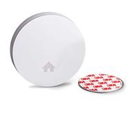 SEBSON Détecteur de Fumée de 10 Ans INCL. Fixation magnétique, DIN en 14604, VDS 3131, Photoélectrique, Batterie au Lithium, Muet - Ø114x24mm