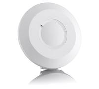 SEBSON Détecteur de Mouvement Intérieur, Montage en Saillie du Plafond, HF Capteur, LED Compatible, Programmable, Portée 2-16m/ 360°, Max. 800W/ 300W