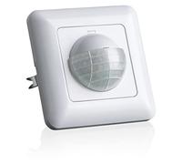 SEBSON Détecteur de Mouvement Intérieur, Montage Mural Encastré, LED adapté, Capteur Infrarouge, Programmable, Portée 10m/190°, 3 Fils
