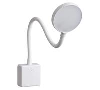SEBSON® Lampe de Lecture Murale LED Blanc, Veilleuse Prise Dimmable, Liseuse Lampe Flexible, 4W Blanc Neutre 4000K, Applique Murale - Lampe de Nuit