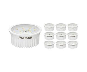 SEBSON Module LED 5W 400lm Blanc Chaud 3000K ø50x26mm 230V - Lot de 10
