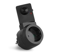 SEBSON Prise Intermédiaire avec Détecteur de Mouvement 230V, Capteur Orientable, Prise de Courant Programmable, Adaptateur de Prise LED adapté