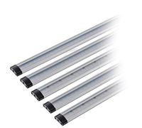 SEBSON Réglette LED Cuisine 30cm Dimmable avec Prise et Fonction Tactile - Set da 5 - Lampe de Placard 17W 1250lm Blanc Chaud - Éclairage sous Meuble pour Cuisine