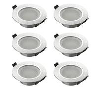 SEBSON Spot Encastrable avec Douille GU10 - Spot Salle de Bain IP44 | Trou de Montage ø70mm (min, 67mm, max, 83mm), Plafonnier Encastré Ø90mm, Lot de 6