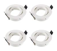 SEBSON Spot Encastrable Orientable avec Douille GU10 - Spot Plafond Trou de Montage ø75mm (min. 73mm, max. 77mm) - Plafonnier Encastré Ø84mm - Lot de 4