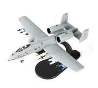 SEBUNAS 1/100 Échelle A-10 Thunderbolt II Modèle Avion d'Attaque Modèles A-10 Warthog Avion d'Attaque Militaire Kit de Modèle Avion en Métal Fût sous Pression pour Adultes