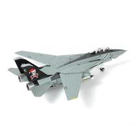 SEBUNAS 1/100 F-14B VF-14B VF-103 Jolly Rogers Tomcat Peinture de Noël pré-construite Jet Avion Fighter Alliage Métal moulé sous pression Modèle d'avion avec support de présentation Cadeau pour adulte