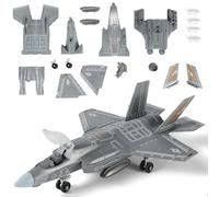 SEBUNAS 1:72 Échelle F-35 Fighter Jet Kit Plastique Militaire F35 Avion Jouet Assemblage Modèle d'avion avec Support Collection ou Cadeau pour Adultes et Enfants (36 Pièces)