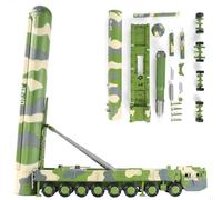 SEBUNAS DF-41 - Missile intercontinental mobile routière 1/72 - Modèle de | Véhicule blindé DF-41 - Jouet de construction - Cadeau pour adultes - Costume pour enfants - Jouet éducatif