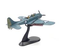 SEBUNAS Douglas SBD Dauntless Fighter Model Classic WWII U.S. Fighter Military Metal Diecast Aircraft Model Kit for Adult Collection or Gift