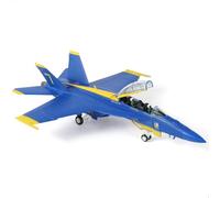 SEBUNAS F/A-18F Hornet Blue Angels Escadron de démonstration de vol 1/72 en métal avec unité de support 7 narrateur jet d'attaque moulé sous pression modèle de collection militaire préconstruit pour