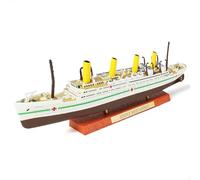 SEBUNAS Maquette HMHS Britannic, 1/1250e, Bateau de croisière Classique en Alliage métallique moulé sous Pression, légendaire paquebot Britannique, avec présentoir en Bois, pour Collection ou Cadeau.