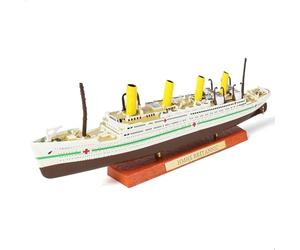 SEBUNAS Maquette HMHS Britannic, 1/1250e, Bateau de croisière Classique en Alliage métallique moulé sous Pression, légendaire paquebot Britannique, avec présentoir en Bois, pour Collection ou Cadeau.