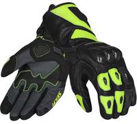 Seca Atom Gants de moto, noir/jaune, Taille M