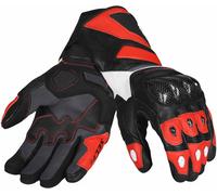 Seca Atom Gants de moto, noir/rouge, Taille M