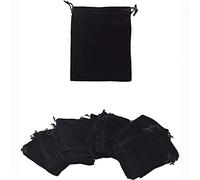 SECALIFE Lot de 10 pochettes à bijoux en velours avec cordon de serrage, 9 x 7 cm