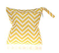 SECALIFE Sac étanche et lavable avec double fermeture éclair pour maillots de bain, articles de bébé sales ou vêtements mouillés, jaune, Organiseur de sac