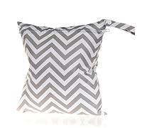 SECALIFE Sac étanche et lavable avec double fermeture éclair pour maillots de bain, articles de bébé sales ou vêtements mouillés, gris, Organiseur de sac