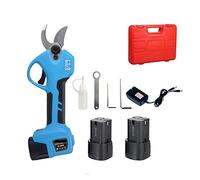Sécateur, 16.8V sécateur sans fil Lithium-ion sécateur ciseaux efficaces bonsaï branches électriques outils de jardin électrique SC-8604 étui, Coupe de précision(Two batteries(case))