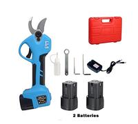Sécateur, 16.8VCordless Sécateur Lithium-ion Sécateur Efficace Ciseaux Bonsaï Électrique Arbre Branches Outils De Jardin Électrique SC-8604, Coupe de précision(Two batteries)