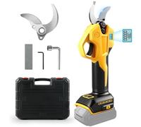 Sécateur à batterie Roadtime, compatible avec Dewalt 20V, sécateur sans balais à 2 vitesses, affichage numérique, diamètre de coupe 30 mm, lames de rechange et boîte en plastique