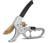 Sécateur à Crémaillère 20 CM - Lame en Titanium - Corps en Aluminium