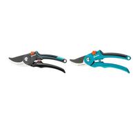 Sécateur à lame franche Comfort B/M de Gardena : sécateur pour brindilles et branches ligneuses, diamètre de coupe max. 24 mm & Sécateur réglable à lame franche Classic B/S-M de Gardena