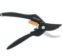 Sécateur à lames franches, Revêtement antiadhésif des lames en Acier, Longueur: 20 cm, Diamètre de coupe: 2,2 cm, Noir/Orange, SingleStep, P26, 1000567