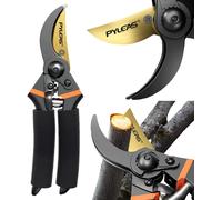 Sécateur à tranchant bypass pour plantes et bois frais jusqu'à 35 mm de diamètre Sécateur forgé premium revêtu de titane Sécateur en acier SK5 pour branches fraîches
