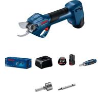 Sécateur - Bosch Pro - Élagueur - Sans fil - 12 V Lithium Ion - Couleur Noir, Bleu