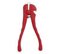 Sécateur de jardin - 13 cm - Ciseaux à fruits de mer avec bord dentelé - Coupe-coquillages compact en acier inoxydable - Outil de cuisine - Coupe-coque simple pour crabes, pique-nique, barbecue