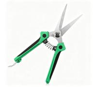 Sécateur de Jardin Antidérapant - Ciseaux à Lames Longues en Acier Inoxydable pour Taille des Fleurs, Rosiers, Rotin, Récolte des Fruits Outil de Jardinage Ergonomique à Manche Bi-Matière,Vert