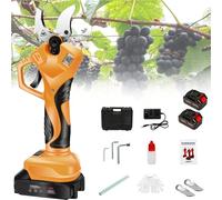 Sécateur De Jardin électrique 600w, Cisailles électriques De Taille sans Fil avec Moteur Brushless 68v, avec 1 Et 2 Batteries Rechargeables 4ah Et Lames, pour Couper Les Branches, Arbuste 2 Batteries