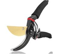 Sécateur de Jardin Lame franche en Acier et Titane - YOLISTAR - Coupe Bypass Bois Sec - Poignées Ergonomiques