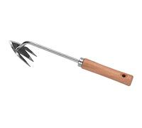 Sécateur de jardin professionnel avec poignée en bois et acier inoxydable - Multifonctionnel - Pour arracher les mauvaises herbes - Outils de désherbage - Pour le jardinage des racines et de l'herbe