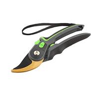 Sécateur de jardinage antidérapant multifonction, ciseaux professionnels de coupe de branches d'arbre, acier inoxydable SK5 de haute qualité avec poignée ergonomique, modèle à (Or)