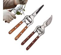 Sécateur De Jardinage | Sécateur Robuste Manuel À Contre-Lame - 2 Pièces Cisailles De Jardinage En Acier Inoxydable | Pour Jardiniers Fleuristes D'Extérieur Arbres Fruitiers Fleurs