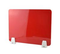 Sécateur de jardinage, Séparateur de bureau en acrylique, écran de protection contre les éternuements, séparateurs de tests for étudiants, panneau de séparation pratique for l'école et le bureau(Red,4