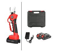 Sécateur électrique 0~32mm 21V batterie sécateur électrique arbre fruitier ciseaux électriques sans fil efficace réglage de la taille d'ouverture à 3 arrêts(Two batteries)