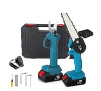 Sécateur électrique, 1/2 pièces sécateur sans fil 6 pouces tronçonneuse électrique Lithium scie à chaîne sécateurs coupe élagage branche ensemble outils de jardin
