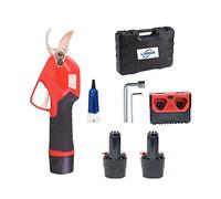 Sécateur électrique, 10.8V sécateur sans fil Lithium-ion sécateur ciseaux efficaces bonsaï électrique Branches d'arbres jardin outils électriques SC-2601(SET2 10.8V)