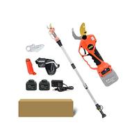Sécateur électrique, 21V sécateur sans fil cisaillement arbre fruitier bonsaï élagage électrique Branches d'arbre coupe 1.9m tige d'extension rétractable(Shears pole(Box))
