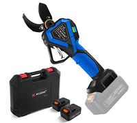 Sécateur Électrique 42mm avec Affichage LED, 1000W Sécateur de Jardin sans Fil Professionnel, 2PCS 25.2V 2Ah Batterie au Lithium Rechargeable - Noir