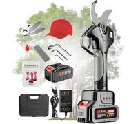 Sécateur électrique 45mm, Coupe-BCH avec Perche De 7 Pieds, Moteur Brushless 980w, Lames Sk5, écran D’Affichage LED, élagage électrique sans Fil pour Buissons Et Bches, 1 Battery, NO Rod