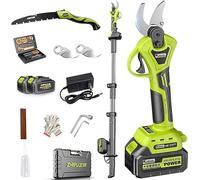 Sécateur électrique Branche Ciseaux Cutter Sécateur avec Portée Rallonge Perche 160-240cm Sécateur électrique Télescopique Diamètre De Coupe 40/50mm, 50mm, Battery*2