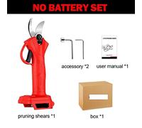 Sécateur électrique Brushless 1000W 4Gears électrique sans fil sécateur 9000mAh batterie efficace arbre fruitier 18v batterie(Without Battery)