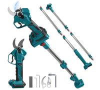 Sécateur électrique compatible avec Makita 18 V, ouverture 65 mm | (Pile non incluse),diamètre de coupe maximal 40 mm, extension de 2 m,pour branches d’arbres et fleurs